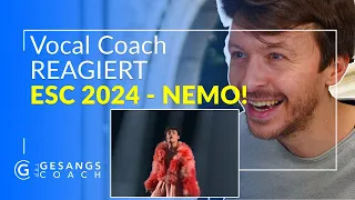Gesangslehrer Reagiert - ESC 2024 - NEMO - The Code 🔥