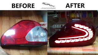 HOW IT'S MADE JAGUAR X TYPE CUSTOM LED TAIL LIGHT