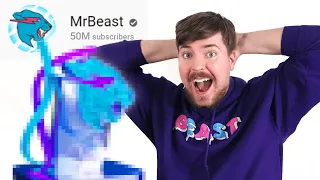 I Surprised MrBeast With Custom 50 Million Playbutton!