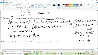 Задание 6. ЕГЭ профиль. Геометрический смысл производной. 4 часть.