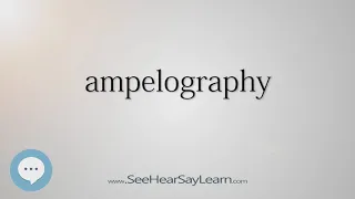 ampelography (Every English Word Pronounced) 📕🔊🗣️😎✅