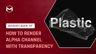 #RedshiftQuickTip 13: How to Render Alpha Channel with Transparency