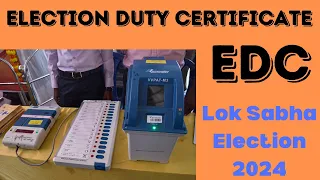 Election Duty Certificate Form 12a fill up | EDC | Election Duty Certificate Fill up #election2024