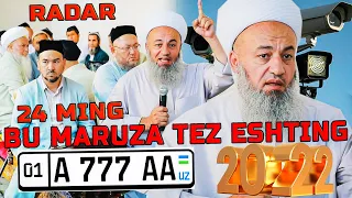 Solihon domla Eng zo'r maruza #2024  tezda eshting 777 Radar