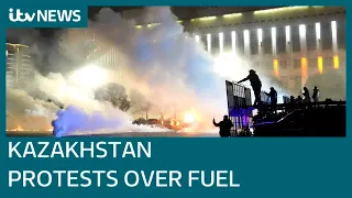 Russian-led troops to be sent to Kazakhstan amid unrest over spike in fuel prices | ITV News