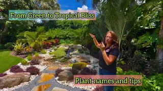 GardenTour 7: Step into this Private Front Yard Paradise: Tropical Garden Tour….See Inside :)))