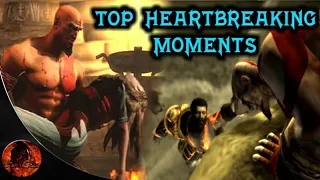 10 Most Heartbreaking Moments In God Of War | Saddest Moment In The series | @gamehub4936