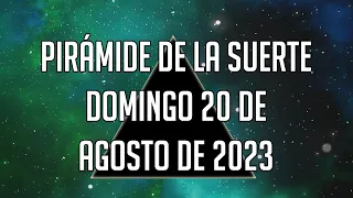 🍀 LOTERÍA DE PANAMÁ - PIRÁMIDE DE LA SUERTE para el Domingo 20 de Agosto de 2023