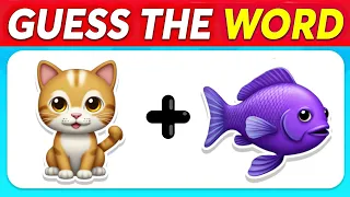 Can You Guess the WORD By The Emojis? 🤔💡| Guess The Emoji #5