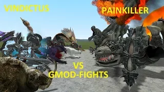 PAINKILLER VS VINDICTUS - BOSS FIGHTS - GMOD-FIGHTS