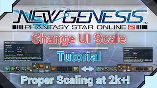 PSO2 New Genesis - Change UI Scaling (manual config edit) - Proper scaling at 2k+! (PC)