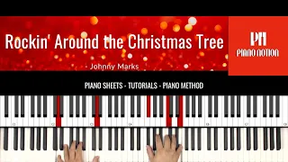 Rockin' Around the Christmas Tree + Saxophone solo (Christmas - Sheet Music - Piano - Tutorial)