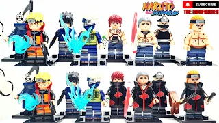 Naruto Akatsuki Lego Minifigures Bricks By WM BLOCKS Brand. Obito,Kakashi,Sasori,Hidan,Kakuzu,Zetsu