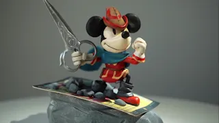 I turned the Lorcana Mickey Mouse card into a sculpture