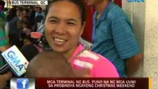 24 Oras: Mga terminal ng bus, puno na ng mga uuwi sa probinsya