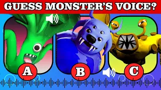 Guess the MONSTER'S VOICE #20 | GARTEN OF BANBAN 4 | DR. FLUFFYPANTS, NIBBLER, SLOW SELINE