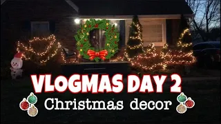 VLOGMAS DAY 2 | CHRISTMAS DECOR | WE CANT BELIEVE THIS IS HAPPENING !!!!