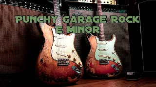 Punchy Garage Rock Backing Track in E Minor