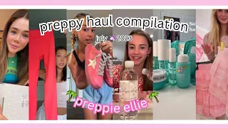 ╰ ♡ preppy haul tiktok compilation 🐳🛍️🍉