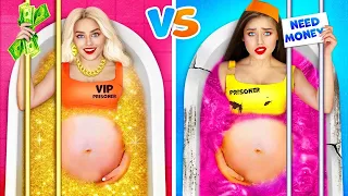 Popular VS Unpopular Pregnant in Jail! Pregnancy Moments & How to Get Popular in Jail by RATATA BOOM