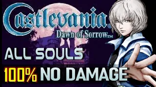 Castlevania: Dawn of Sorrow - 100% No Damage Completion Run (ALL SOULS / HARD MODE)