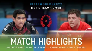 Highlights | Phakpoom Sanguansin (THA) vs Mishel Levinski (USA) | MT Grps | #ITTFWorlds2022