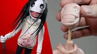 Making JEFF THE KILLER - HIS EYES FOLLOW YOU *creepypasta* - Polymer Clay Tutorial | Ace of Clay