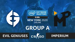 CS:GO - Evil Geniuses vs ImPerium [Inferno] Map 2 - IEM New York 2020 - Group A - NA