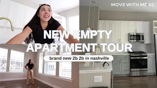 MOVING VLOG 2 | EMPTY APARTMENT TOUR (2 bed nashville)