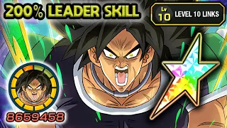 200% LEADER SKILL! 100% EZA AGL WRATHFUL BROLY LEVEL 10 LINKS! Dragon Ball Z Dokkan Battle