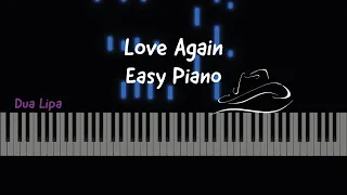 Love Again / Dua Lipa / EASY PIANO TUTORIAL