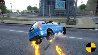 GTA 4 CRASH TESTING REAL CAR 407