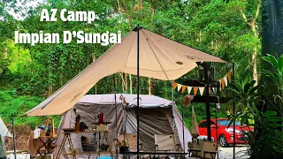 Betong Riverside campsite(Impian D’Sungai)  | Naturehike Village 13 | camping malaysia | asmr