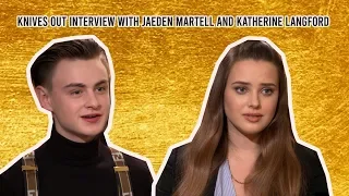 Knives Out Interview | Jaeden Martell and Katherine Langford