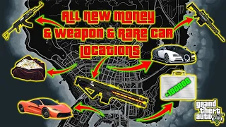 GTA 5 - All New Secret Money,  Weapon &  Rare Cars Locations! (Unlimited Money & Weapons)