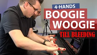 Boogie Woogie Action Till Bleeding – super fast 4-hands Boogie Woogie Piano