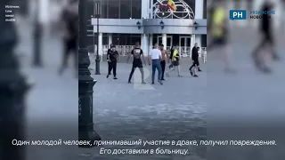 В Рязани около фонтана на Московском шоссе  произошла драка 2