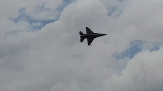 F 16 Demo, Chippewa Valley Regional Airport 2018