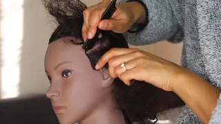 How To Part Hair For Straight Back Cornrows Beginners Tutorial