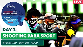 Hamar 2022 | Day 2 | rifle mixed team SH1 - Gold medal | WSPS 10m European Championships