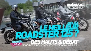 HONDA CB125R vs KTM DUKE 125 vs MONDIAL HPS 125 | COMPARATIF 125