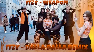 [KPOP IN PUBLIC] ITZY "Weapon" + (ITZY Remix / Mood Dok) | Dance Cover