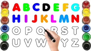 Let's trace & write uppercase ABCD for preschool toddlers and kids educational video, abcdefg - 421