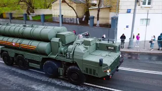 All military vehicles of Mechanized Column at the Victory Day Parade 2021. Moscow Rehearsal, 4 May