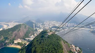 ВИД на РИО-де-ЖАНЕЙРО с ГОРЫ САХАРНАЯ ГОЛОВА (Pão de Açúcar, Rio de Janeiro, Brazil)