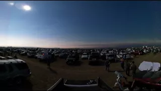 2017 Total Solar Eclipse at Madras, OR. 4K  360 degrees Video