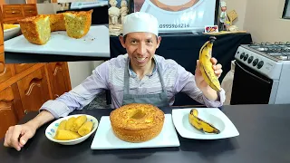 Esta deliciosa Torta de Plátano maduro  te va encantar por lo fácil y esponjosa que es, sin Gluten