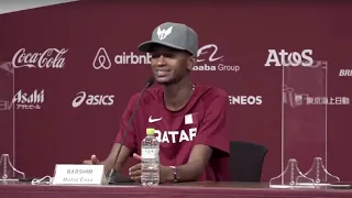 Gianmarco Tamberi and Mutaz Essa Barshim on sharing the Olympic gold medal in men's high jump