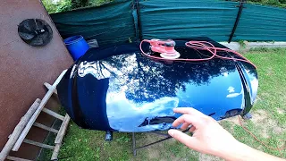 HOW TO PROPERLY REPAIR A CAR HOOD | HUGE DAMAGE