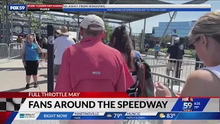FOX59 speaks with race fans outside of IMS on Carb Day